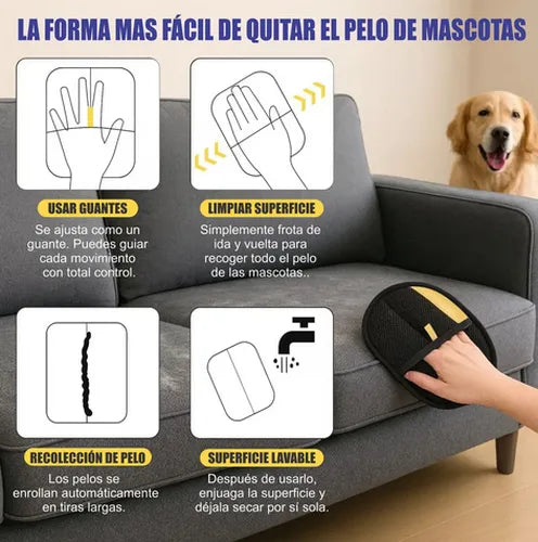 Guante Removedor de Pelo para Mascotas 🐾